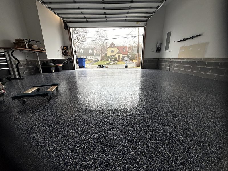 Professional Garage Floor Coating by licensed contractor Titan