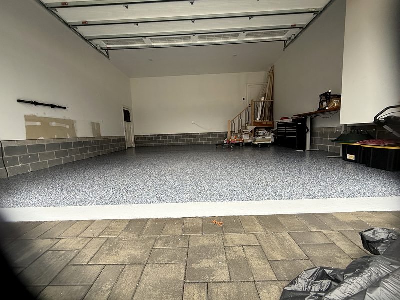 Professional garage floor coating project example 2