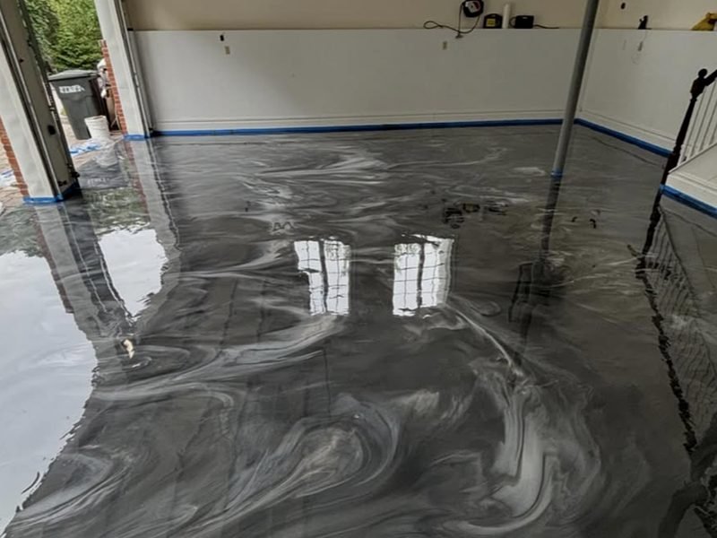 Professional garage floor coating project example 4