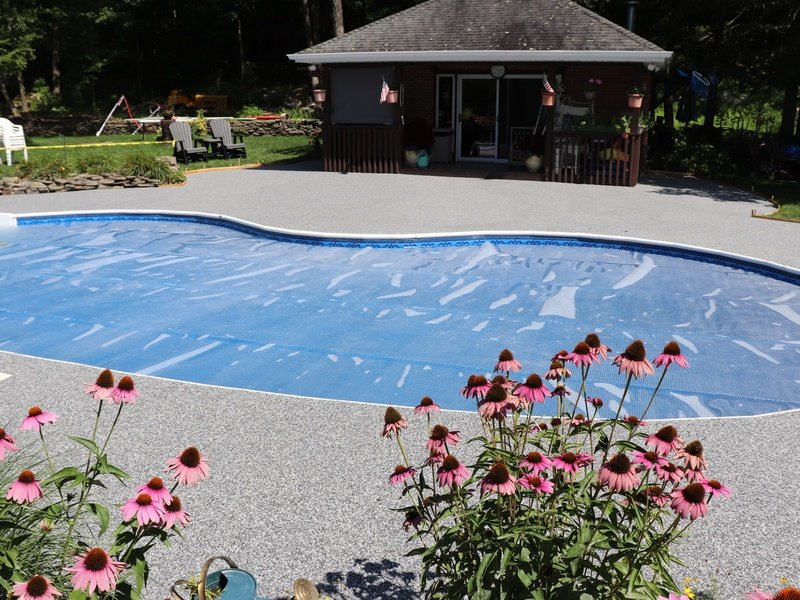Professional concrete pool deck coating project example 4